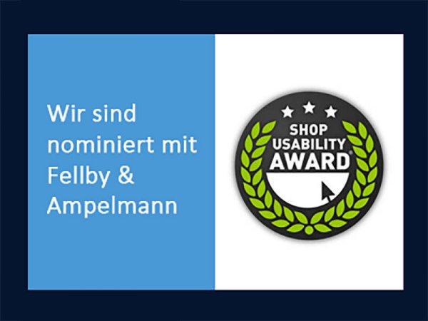 Große Ehre: Fellby &amp; Ampelmann für den Shop Usability Award 2023 nominiert!