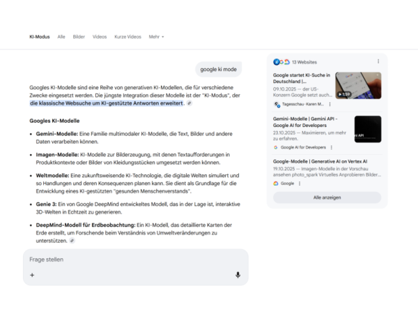 Google KI-Modus: Die neue Such-Generation startet jetzt