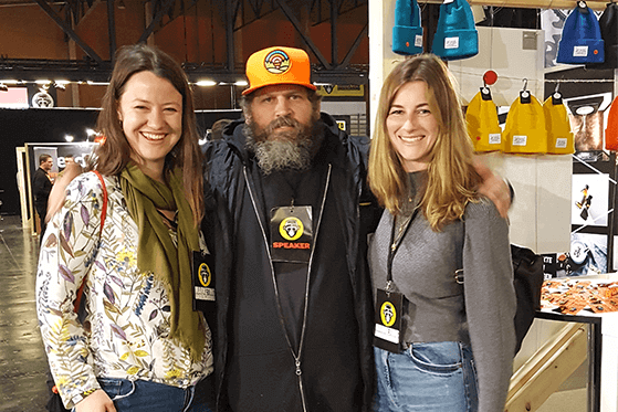 Solution360 Team mit Aaron Draplin auf der Marketing Underground