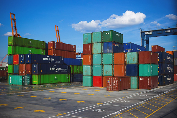 Container im Hafen Container im Hafen