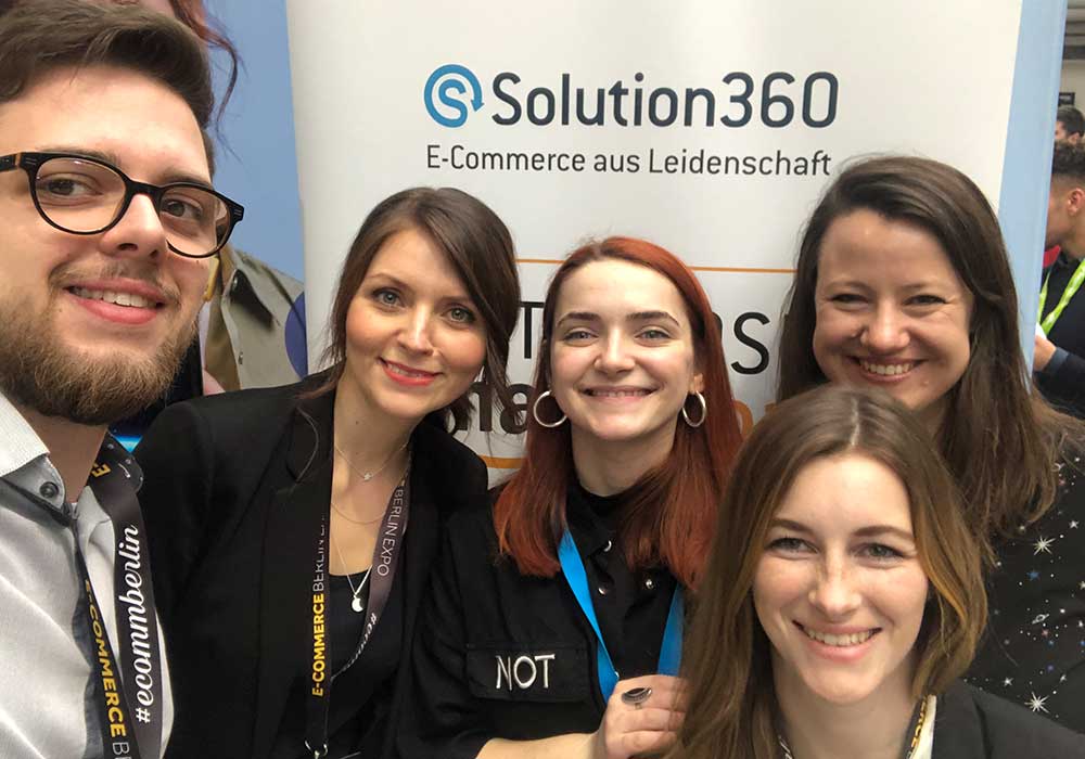 Das Solution360 Team auf der EBE 2020 Gruppenselfie von der EBE 2020