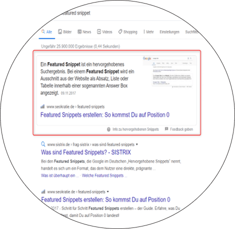 Featured Snippet