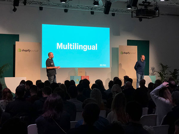 Vortrag zur Multilingualität von Shopify Multilingualer Aufbau