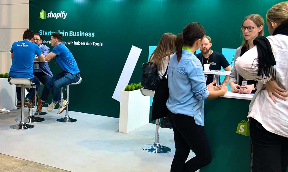 Shopify-Stand Der Shopify-Stand
