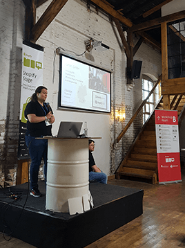 Merchant Inspiration Talks Shopify Vortrag