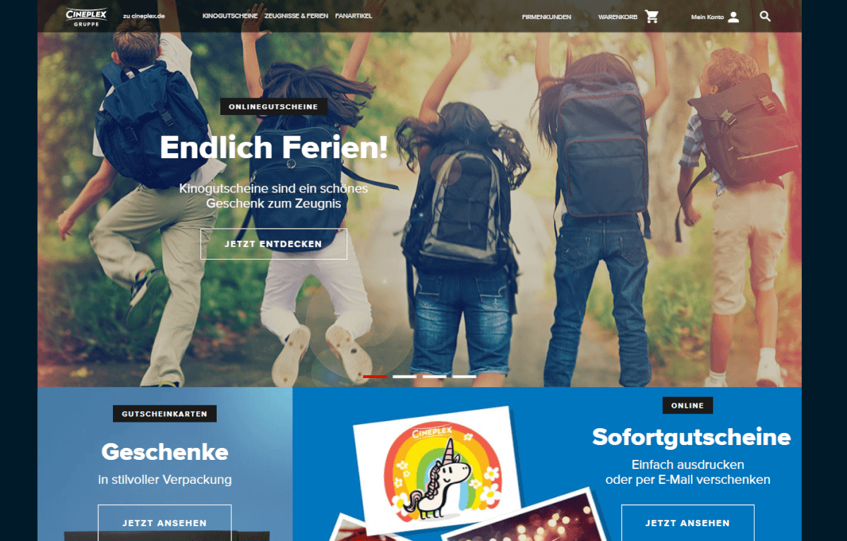 Cineplex Shop vor dem Relaunch