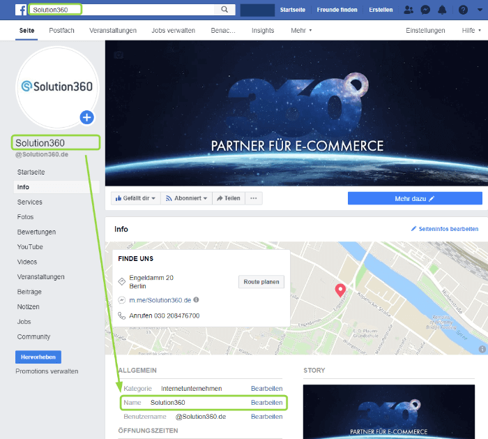 Facebook Screenshot Titel