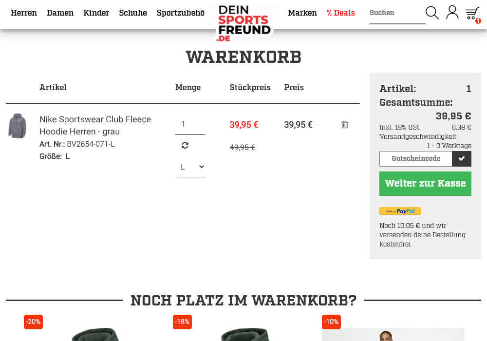 Mit dem easyWarenkorb wird die Ansicht des Warenkorbs erweitert. Durch eine mitlaufende Sidebar hat der Kunde die Gesamtsumme immer im Blick, egal wie viele Positionen der Warenkorb enthält. Und egal an welcher Position sich der Kunde gerade im Viewport befindet: der easyWarenkorb ist da.