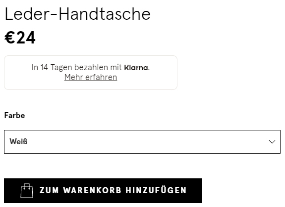 Plugin Klarna Onsite Messaging Vorschau