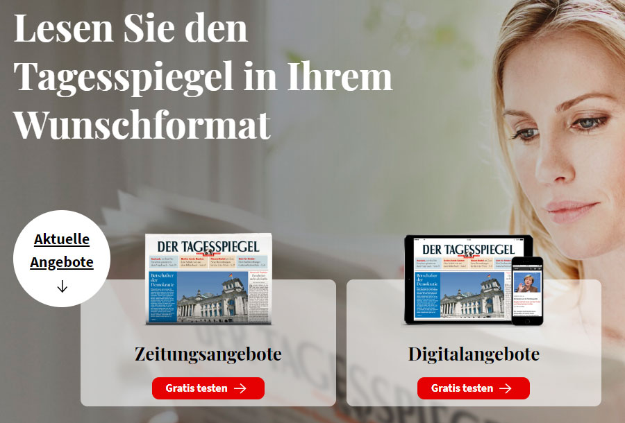 Tagesspiegel Aboformen Tagesspiegel Abo