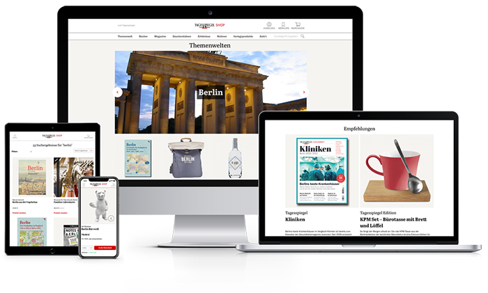 Der Tagesspiegel auf verschiedenen Geräten Der Tagesspiegel Shop auf unterschiedlichen Geräten